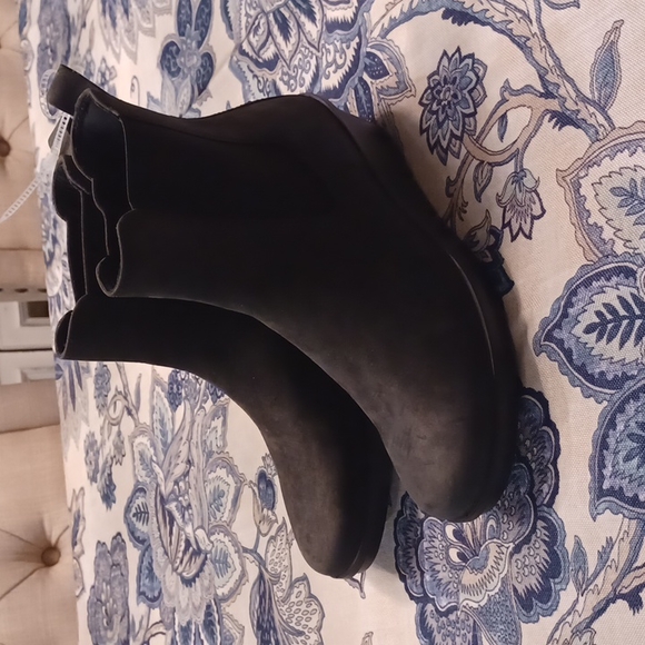 ECCO Women's Wedge Nubuck Leather Bootie Ankle Size 11 EU 42 NEW - Picture 3 of 12